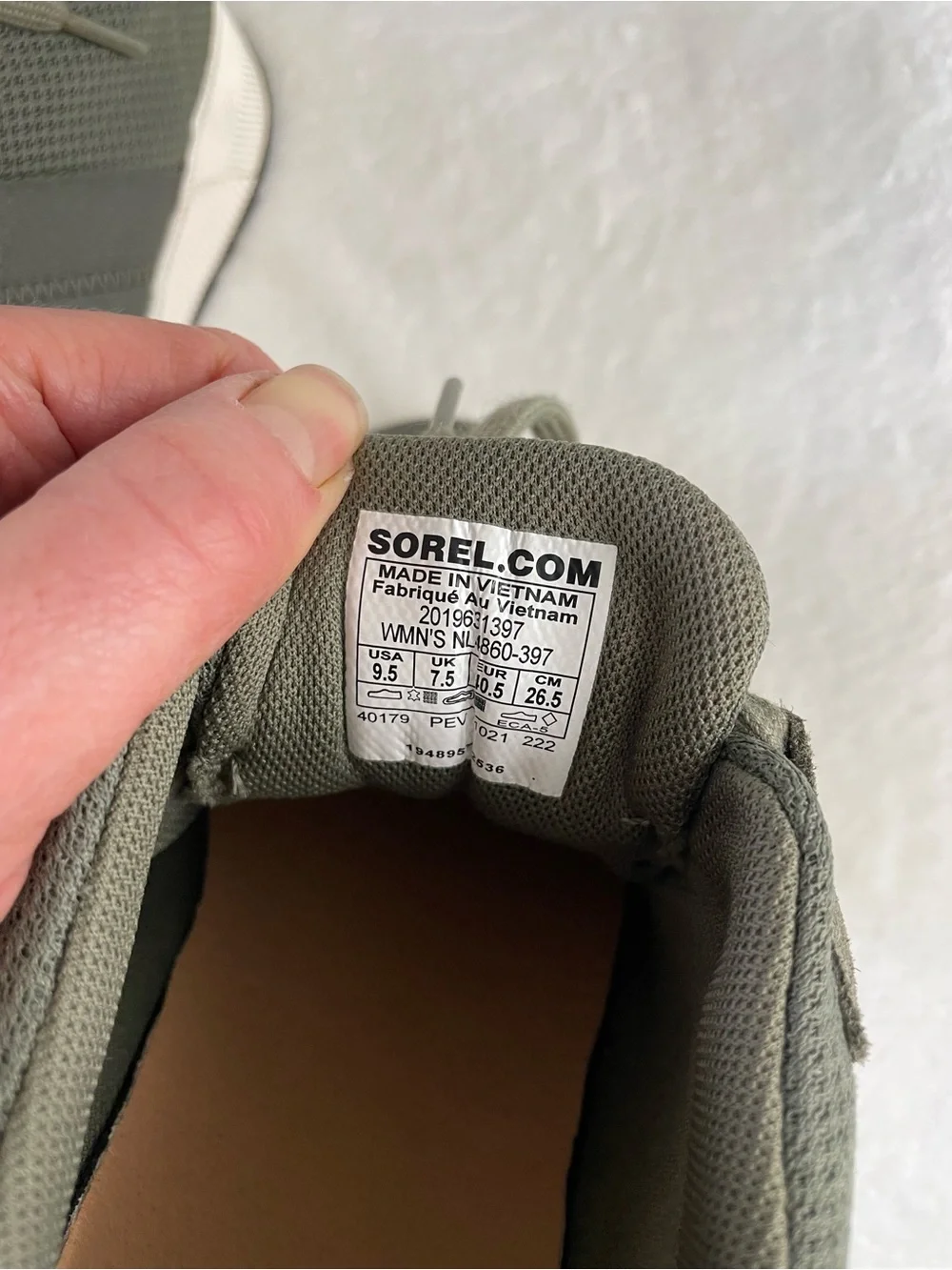 Sorel breathable mesh
